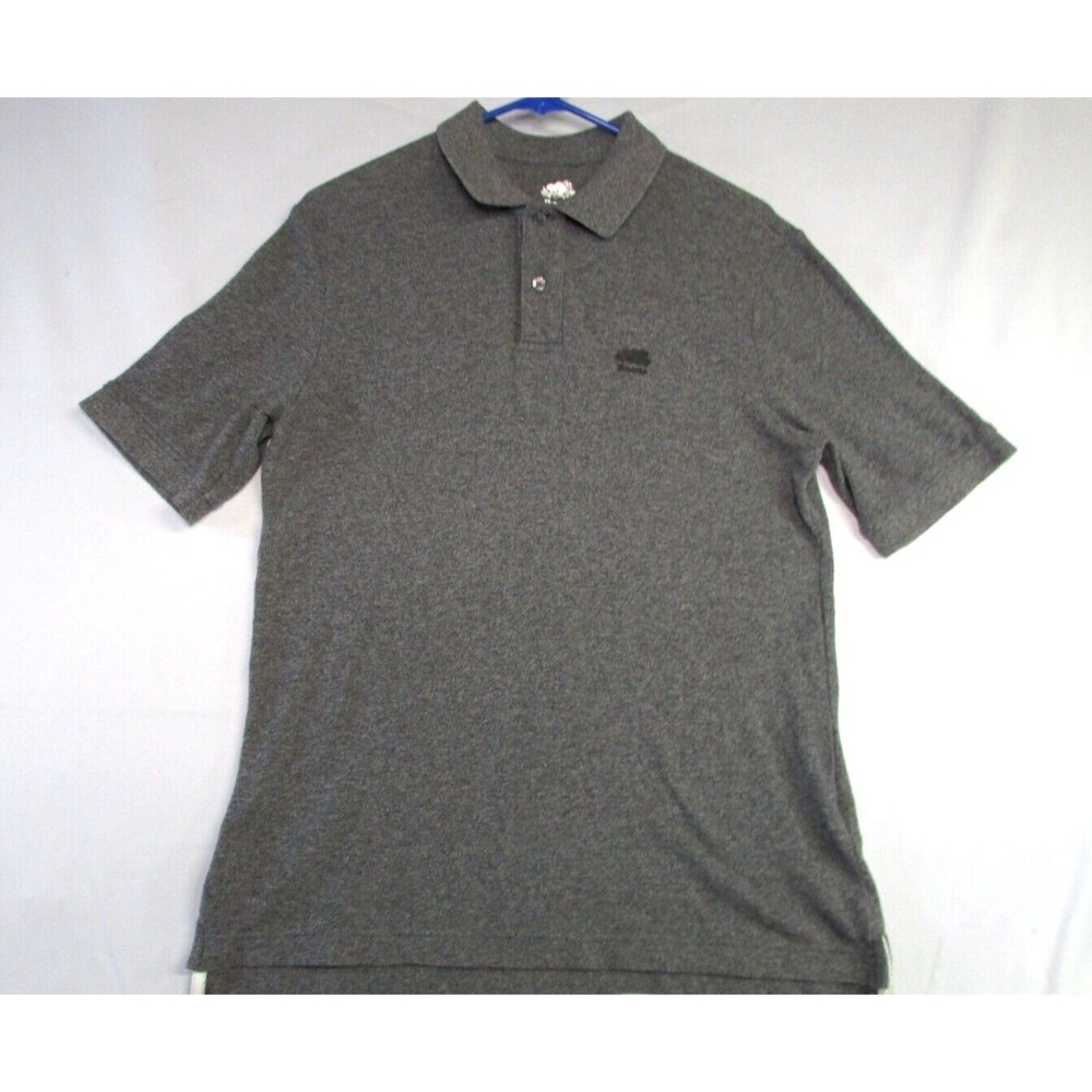 Roots Men's Gray Polo Shirt XS Short Sleeve 100% Cotton